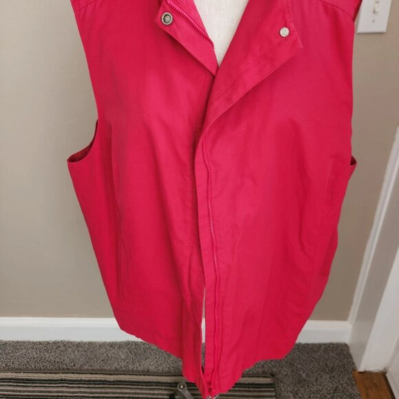 Eileen Fisher Vest Jacket Sleeveless Womens 3X Preppy Fuchsia pink - Picture 3 of 7